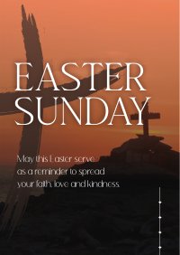 Easter Holy Cross Reminder Poster Image Preview
