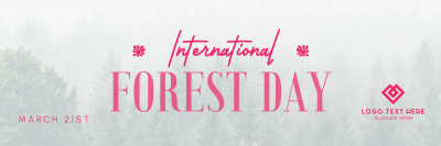 Minimalist Forest Day Twitter header (cover) Image Preview