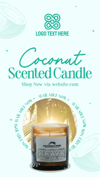 Coconut Scented Candle YouTube Short Design