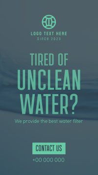 Water Filtration TikTok video Image Preview