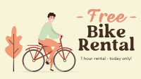 Free Bike Rental Facebook event cover Image Preview