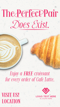 Perfect Coffee Croissant Video Image Preview