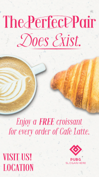 Perfect Coffee Croissant Video Image Preview
