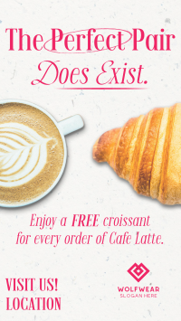 Perfect Coffee Croissant Video Image Preview