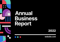 Annual Business Report Bauhaus Postcard Image Preview