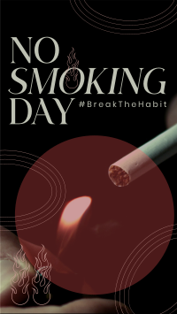 Modern No Smoking Day Instagram reel Image Preview