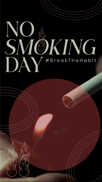 Modern No Smoking Day Instagram Reel Image Preview