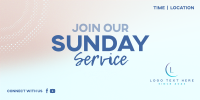 Sunday Service Twitter Post Design
