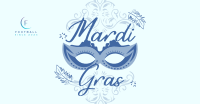 Decorative Mardi Gras Facebook Ad Design