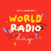 World Radio Day Linkedin Post Design