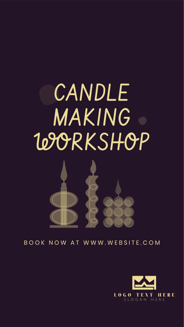 Candle Workshop Instagram Story Design Image Preview