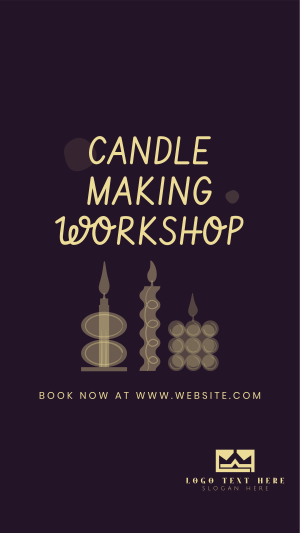 Candle Workshop Instagram story Image Preview