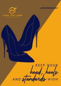 Lady Boss Pumps Poster Design