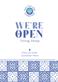 Tiling Shop Opening Flyer Image Preview