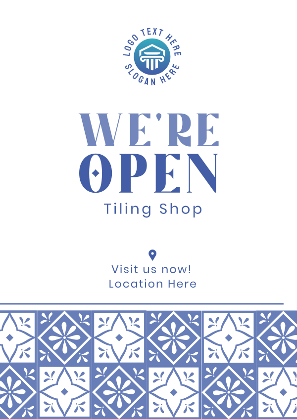 Tiling Shop Opening Flyer Design Image Preview