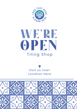 Tiling Shop Opening Flyer Image Preview