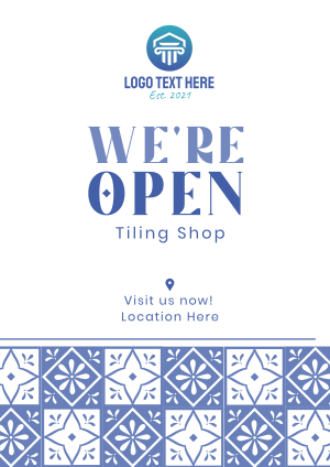Tiling Shop Opening Flyer