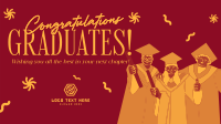 Quirky Fun Graduation Facebook event cover Image Preview