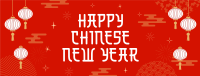 Chinese New Year Lanterns Facebook Cover Design