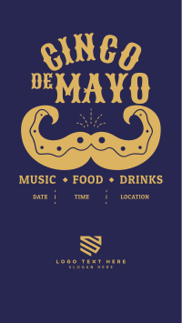 Fiesta Mustache Instagram story Image Preview