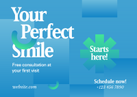 Dental Consultation Postcard Design