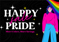 Modern Happy Pride Month Sale  Postcard Image Preview