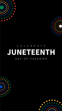 Colorful Juneteenth Instagram story Image Preview