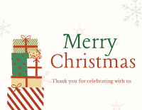 Christmas Countdown Thank You Card Image Preview
