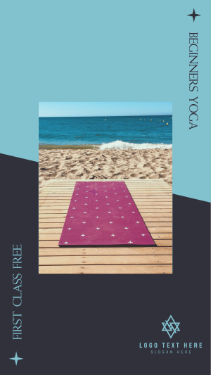 Yoga Class Beach Instagram story Image Preview