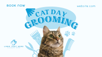 Cat Day Grooming Facebook event cover Image Preview