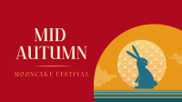 Mid Autumn Mooncake Festival Facebook Event Cover Design