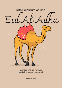 Eid Al Adha Camel Flyer Image Preview