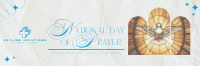 Elegant Day of Prayer Twitter Header Image Preview