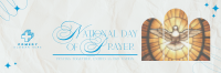 Elegant Day of Prayer Twitter Header Design