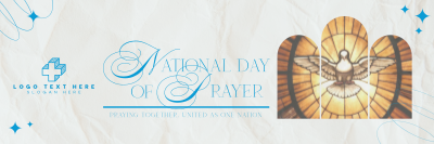 Elegant Day of Prayer Twitter header (cover) Image Preview