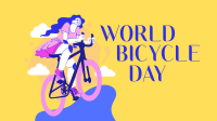 Lets Ride this World Bicycle Day Video Image Preview
