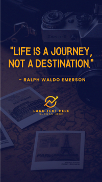 Life is a Journey Facebook story Image Preview