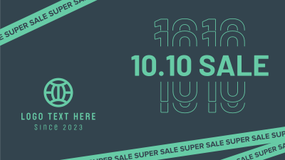 10.10 Super Sale Tape Facebook event cover Image Preview
