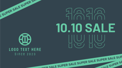 10.10 Super Sale Tape Facebook Event Cover Image Preview