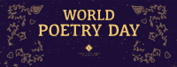 World Poetry Day Facebook Cover Design