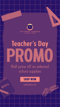 Teacher's Day Deals TikTok Video Image Preview