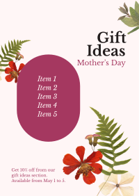 Gift for Mothers Poster Design