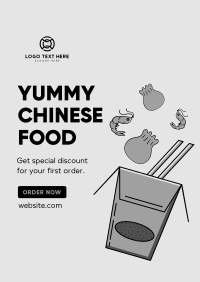 Asian Food Delivery Poster Design