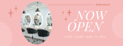 Hair Salon is Open Facebook cover Image Preview