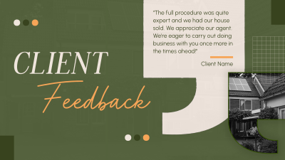 Elegant Real Estate Feedback Facebook event cover Image Preview