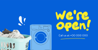 Laundry Opening Facebook Ad Design