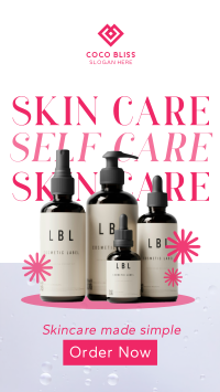 Skin Care Products Instagram Reel Image Preview