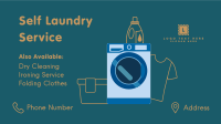 Self Laundry Service Facebook Event Cover Design