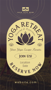 Yoga Retreat Day TikTok video Image Preview