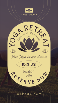 Yoga Retreat Day TikTok Video Image Preview